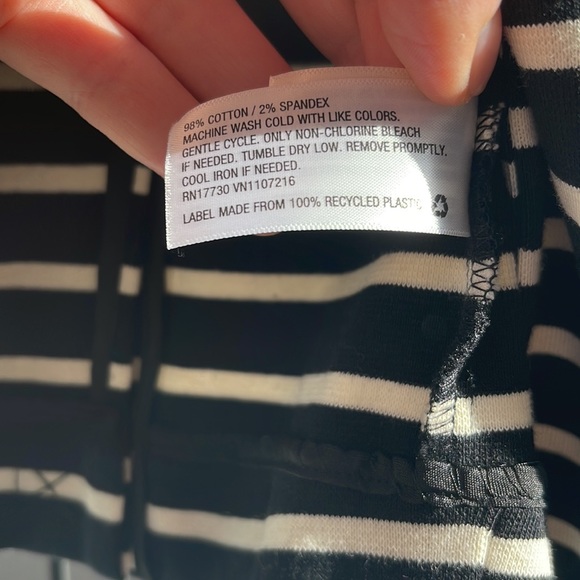 A New Day black and white striped jersey blazer. Size medium. - Picture 5 of 7